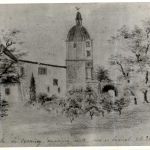 cossonay ancienne porte nord et l hopital a la demolition le clocher a ete reconstruit sur le petit college057